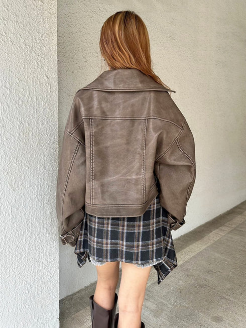 ヴィンテージ風ライダースジャケット